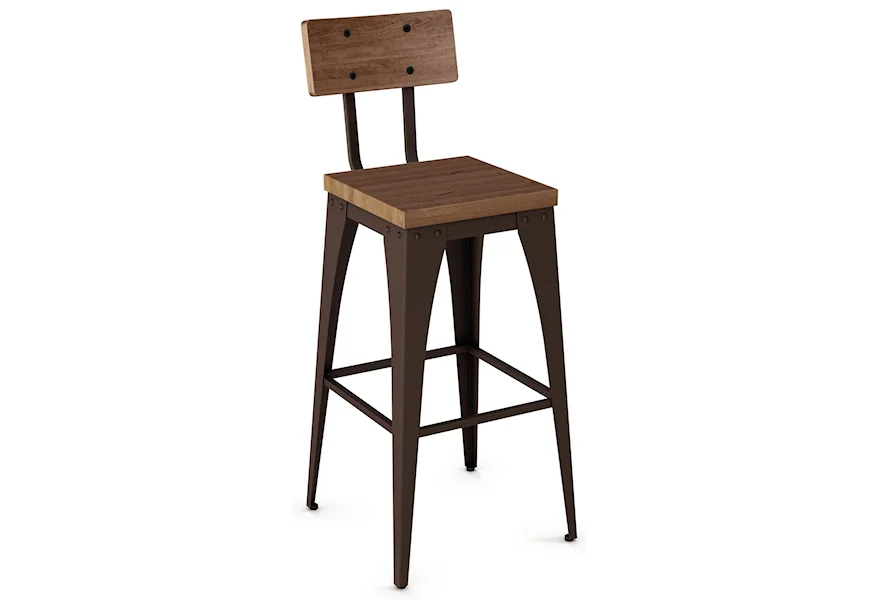 Industrial - Amisco 26" Upright Stool by Amisco at Esprit Decor Home Furnishings